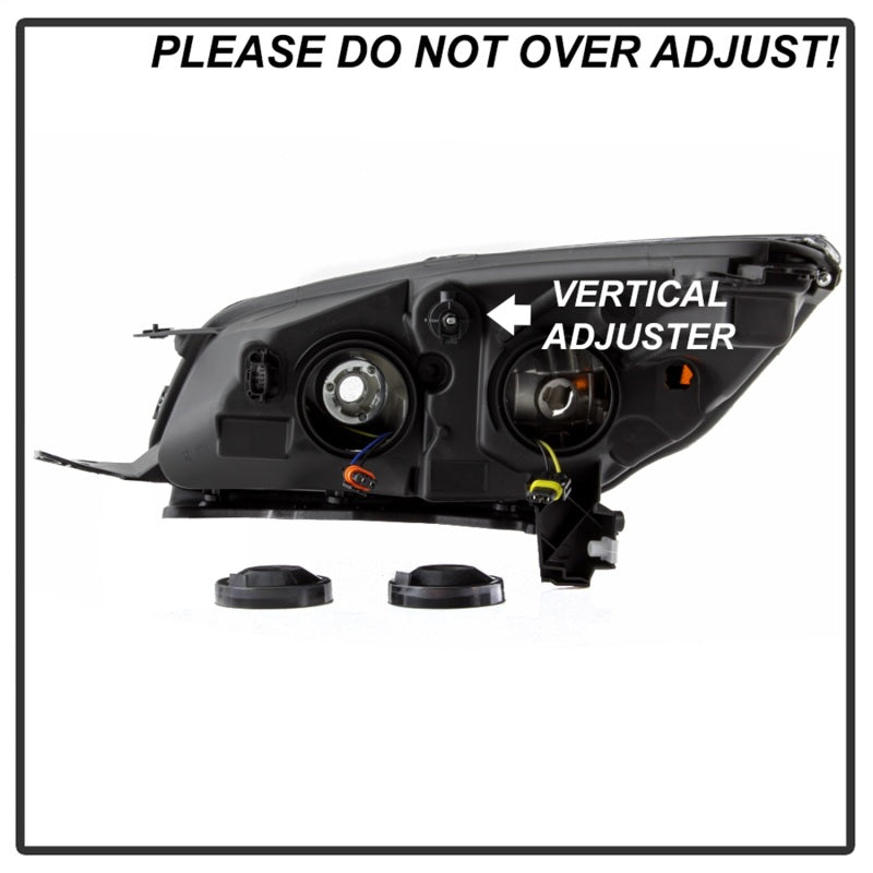 xTune 9042454 13-16 fits Ford Escape OEM Style Headlights -Black (HD-JH-FESCA13
