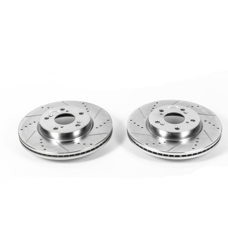 PowerStop fits Honda 13-17 Accord Front Evolution Drilled & Slotted Rotors -