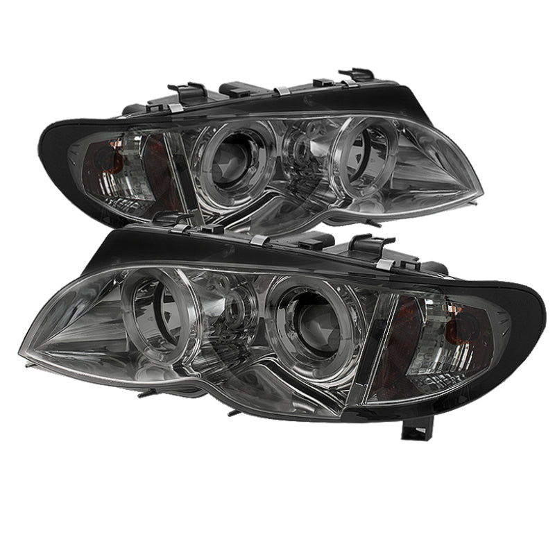 Spyder 5042422 fits BMW 02-05 E46 3-Series 4DR Projector Headlights 1PC LED Hal