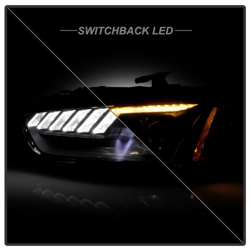 Spyder 5088338 fits Audi 13-16 A4/S4 HID Model Only Projector Headlights - Blac