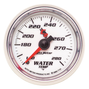 AutoMeter 7131 Autometer C2 52mm Mechanical 140-280 Deg F Water Temperature Gauge