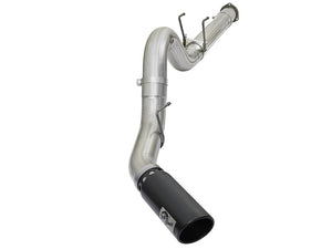 AFE 49-03090-B 5in DPF-Back Alum Steel Exhaust System w/Black Tip 2017 fits For