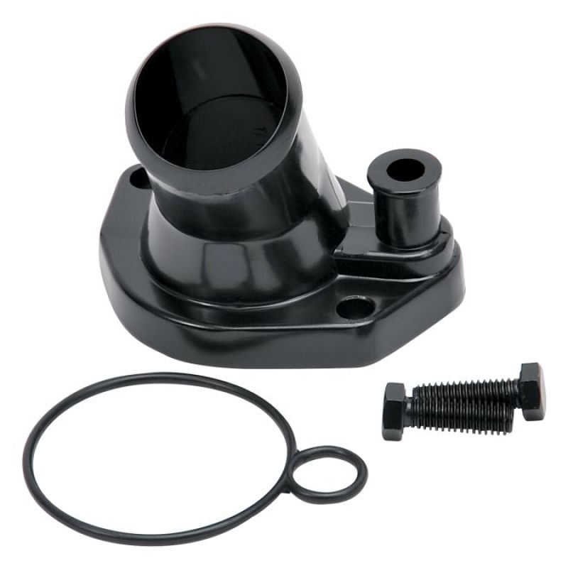 Edelbrock 48143 Steel Water Neck for fits Ford Small Block Windsor - Black