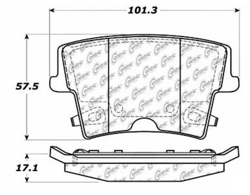 Stoptech 309.1057 Sport Brake Pads w/Shims and Hardware
