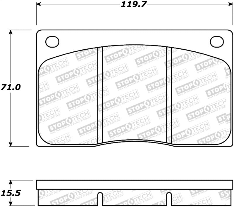 Stoptech 308.0135 Street Brake Pads
