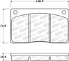 Stoptech 308.0135 Street Brake Pads