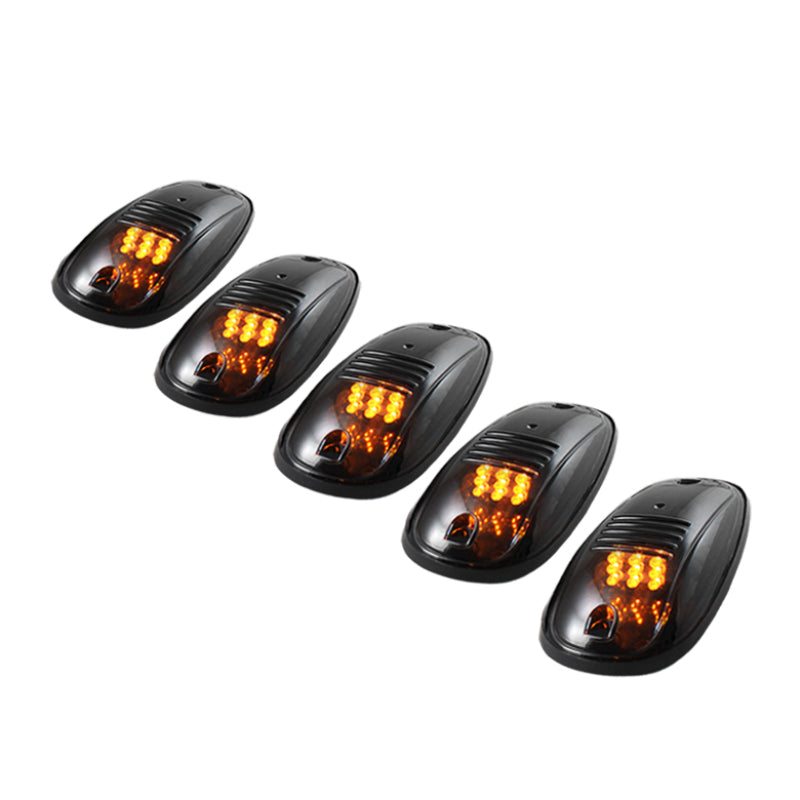 Xtune 5028198 5 pcs Roof Cab Marker Parking Running Lights Smoked ACC-011