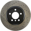 Stoptech 127.34124R 2011-2013 BMW 535i / 2012-2016 BMW 640i Slotted & Drilled Front Right Brake Rotor