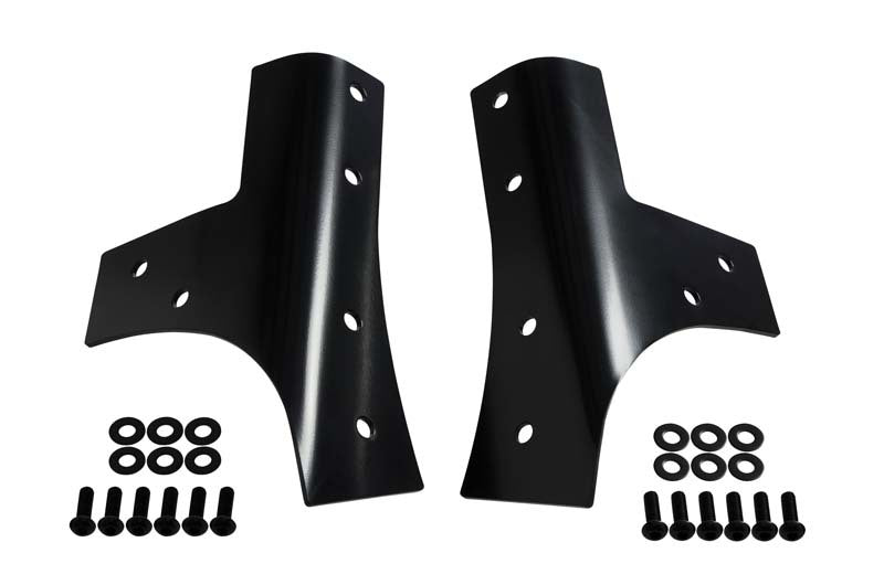 Kentrol 50574 fits Jeep 07-18 Wrangler JK Windshield Supports Pair - Powdercoat Black