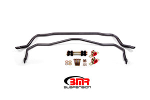 BMR SB028H A-Body Front & Rear Sway Bar Kit w/ Bushings - Black Hammertone
