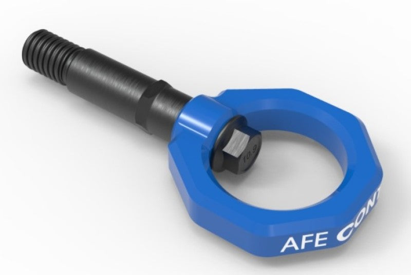 AFE 450-721002-L Control Rear Tow Hook Blue 20-21 fits Toyota GR Supra (A90)
