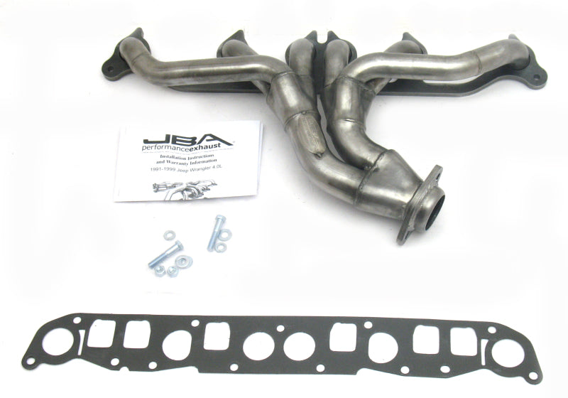 JBA 1526S fits Jeep 91-99 4.0L 1-1/2in Primary Raw 409SS Cat4Ward Header