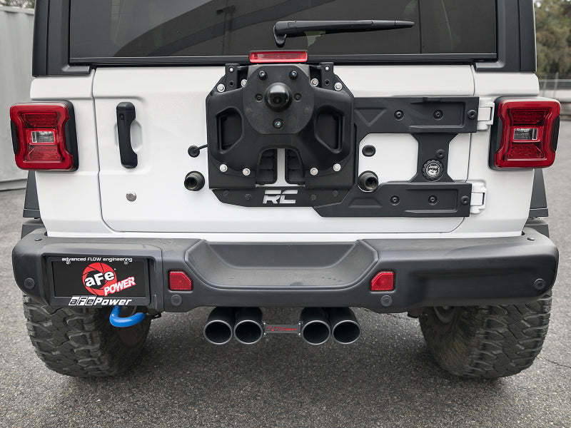 AFE 49-38073-B Series 2.5in 304 SS Cat-Back Exhaust w/ Black Tip 18-20 fits Jee