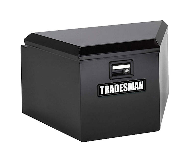 Tradesman 76234 Steel Trailer Tongue Storage Box (21in.) - Black