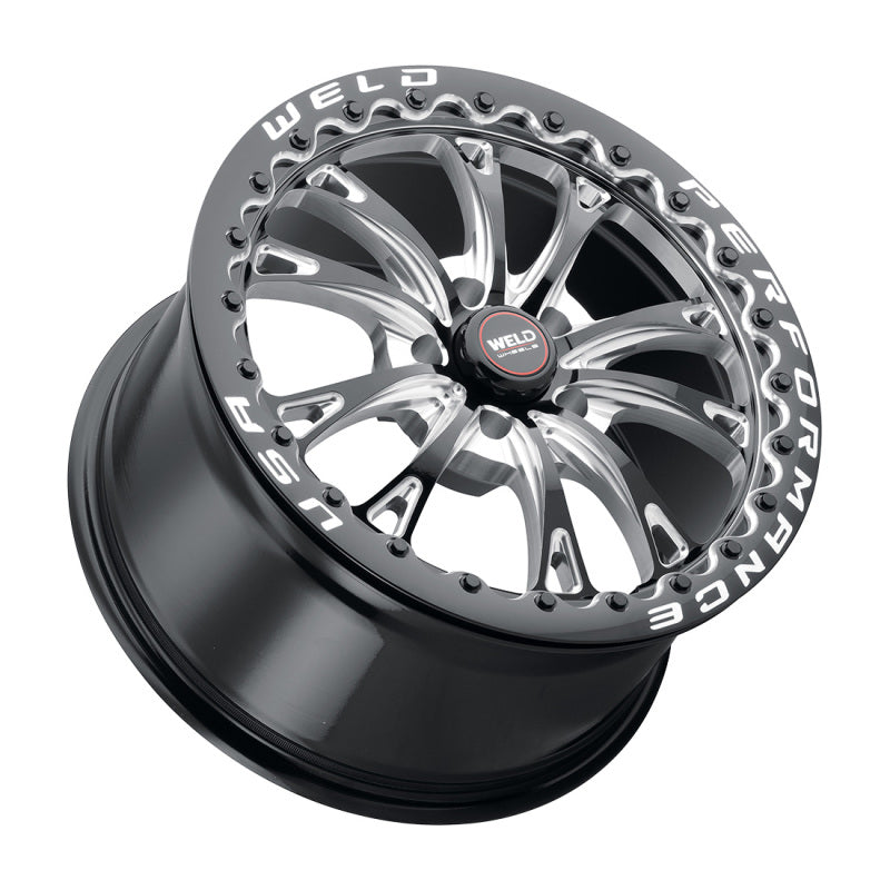 Weld  S90880563P65 Belmont Beadlock 18x10.5 / 5x120.65 BP / ET65 BS8.25 Gloss Bl