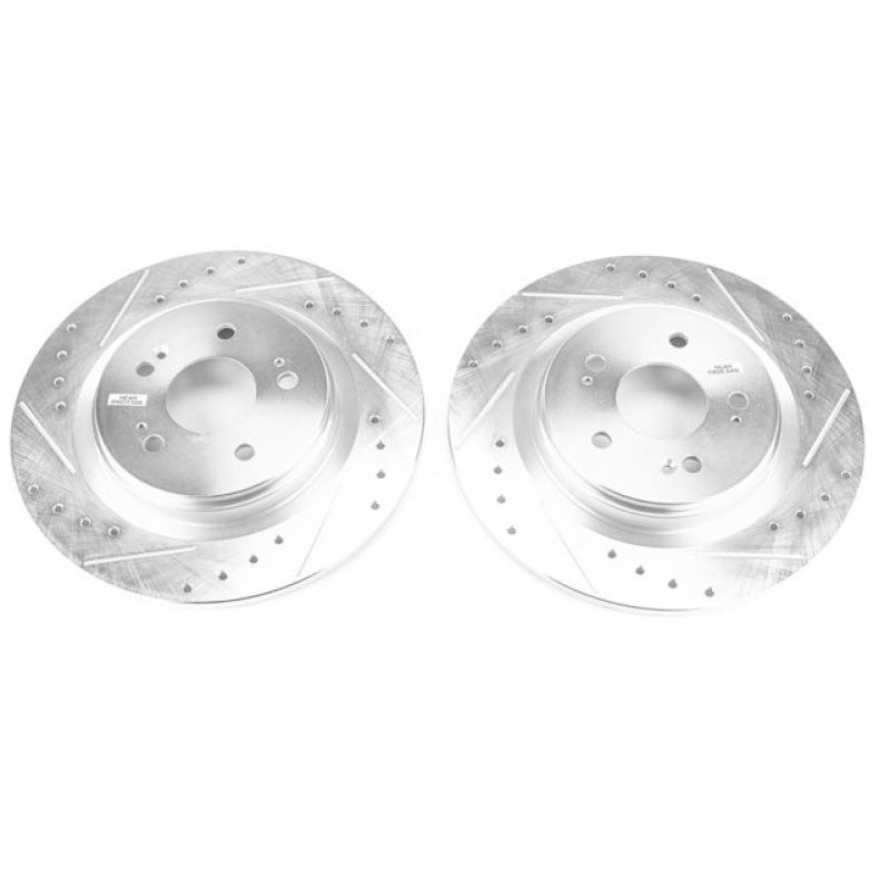PowerStop fits Honda 18-19 Odyssey Rear Evolution Drilled & Slotted Rotors -