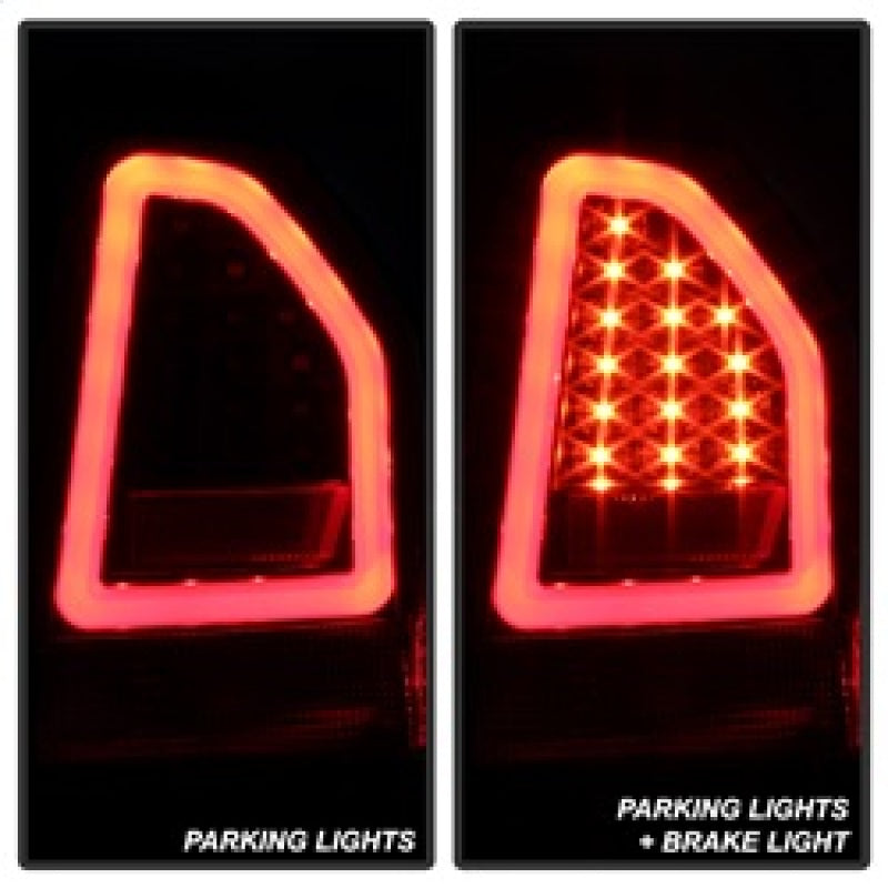 Spyder 5083357 fits Chrysler 05-07 300C V2 Light Bar LED Tail Lights - Black AL
