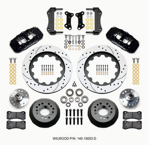 Wilwood 140-15053-D fits AERO6 Front Hub Kit 15.00 Drilled 67-69 fits Camaro 64
