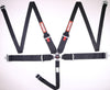 Racequip 745005 Black SFI CAMLOCK 5pt PD Lap HNR Seat Belt