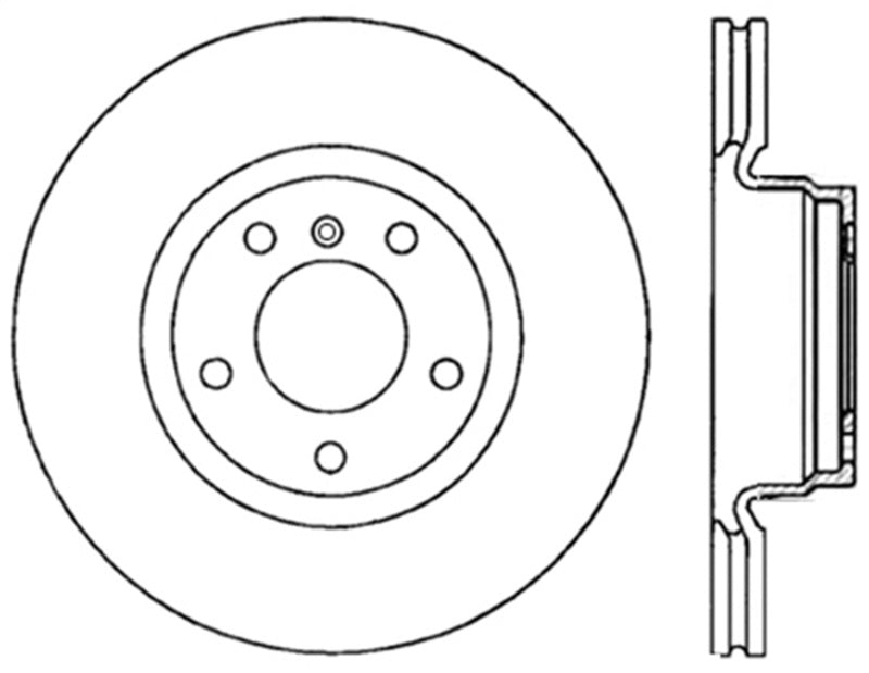 Stoptech 128.34117R Drilled Sport Brake Rotor