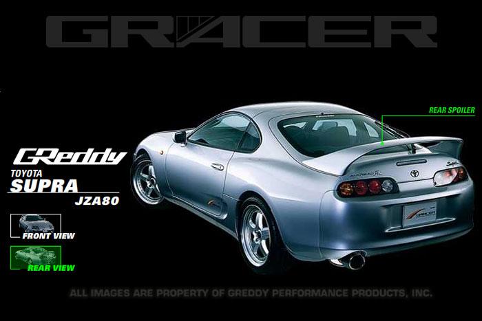 GReddy 17010026 Aero 1993-1997 fits Toyota Supra JZA80 Rear Wing Spoiler