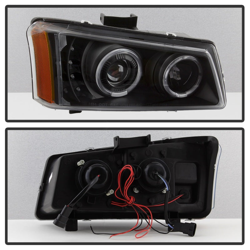 xTune 9036774 fits Chevy Silverado 03-06 Projector Headlights 4pcs - LED Halo -