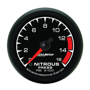 AutoMeter 5974 Autometer ES 52mm Full Sweep Electric 0-1600 PSI Nitrous Pressure Gauge