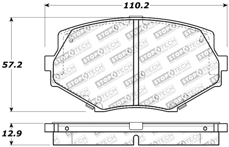 Stoptech 309.0635 Performance 94-97/99-05 fits Miata w/Normal Suspension Front Brake Pads D635
