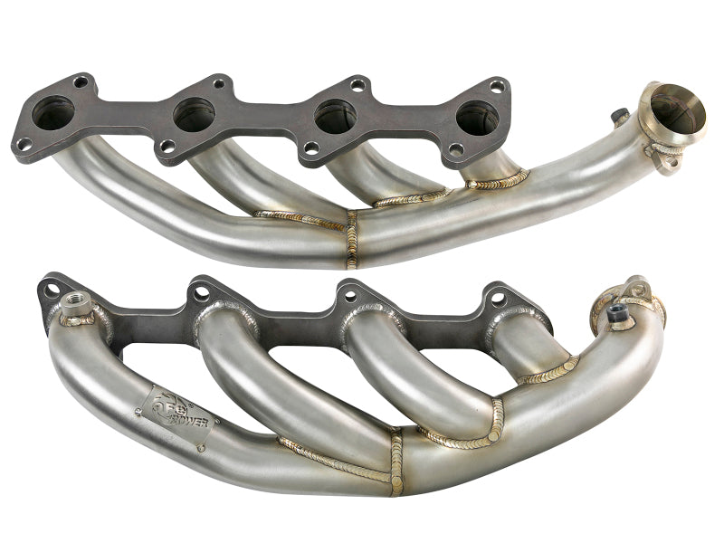 AFE 48-33022 d Steel 1.75-2in 304 SS Headers 03-07 fits Ford Diesel Trucks V8-6