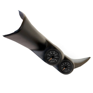 AutoMeter 7087 Autometer 01-06 fits Chevy Duramax Black Dual A-Pillar w/ Speaker Gauge Kit