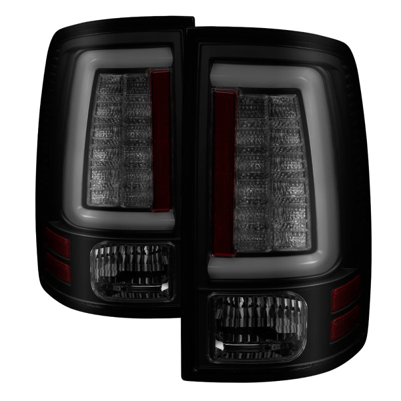 Spyder 5084064 fits Dodge 13-14 Ram 1500 Light Bar LED Tail Lights - Black Smok