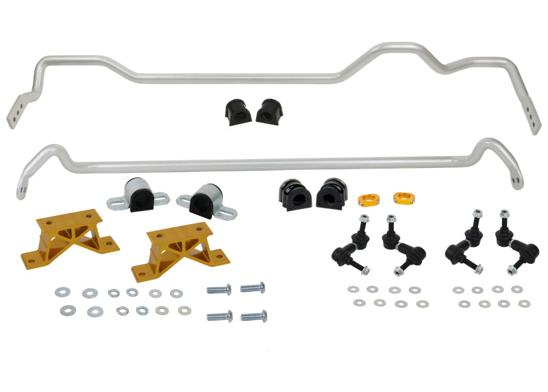 Whiteline BSK009M fits Subaru 04-05 Impreza STI Front & Rear Sway Bar Kit 24mm w/Mounts