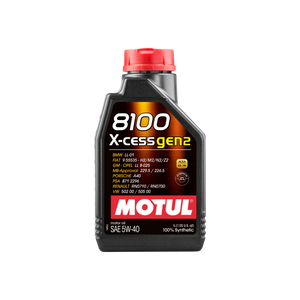 Motul 110904 1L Synthetic Engine Oil 8100 5W40 X-CESS GEN2