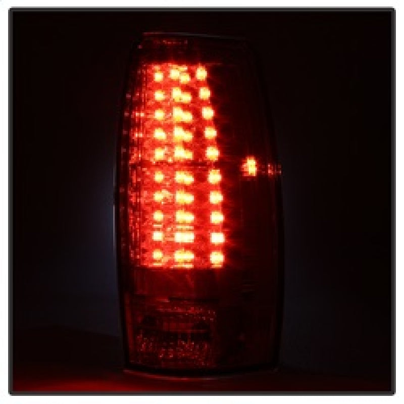 Spyder 5032478 fits Chevy 07-13 Avalanche LED Tail Lights Red Clear ALT-YD-CAV0