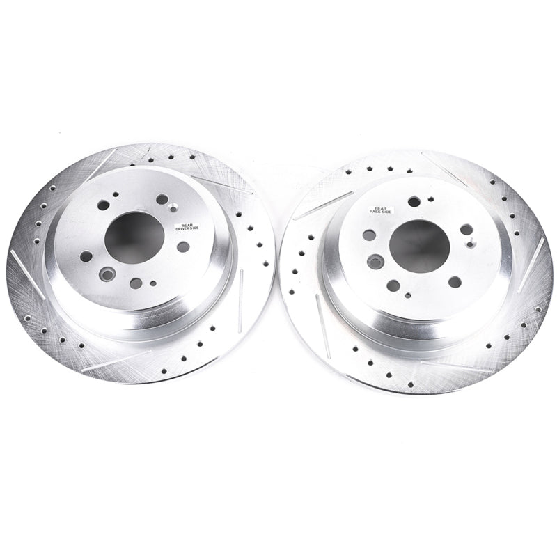 PowerStop fits Honda 16-19 Pilot Rear Evolution Drilled & Slotted Rotors - Pair