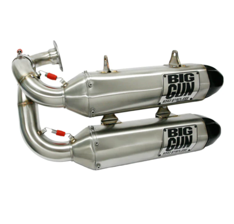 Big 14-1712 Gun 19-22 fits Honda TALON 1000R/X EXO Stainless Dual Slip On Exhaust