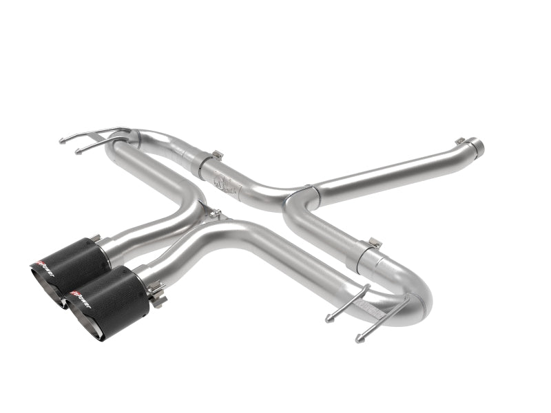 AFE 49-36625-C  2-1/2in 304 SS Axle-Back Exhaust w/Carbon Tips 17-20 fits Honda