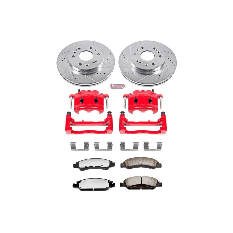 PowerStop KC2069-36 15-20 fits GMC Yukon XL Front Z36 Truck & Tow Kit w/Cals