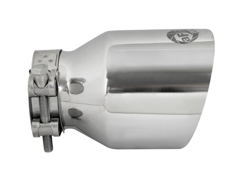 AFE 49T25404-P06 orce-Xp 304 SS Clamp-On Exhaust Tip 2.5in. Inlet / 4in. Outlet