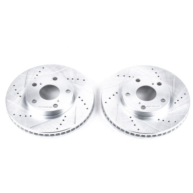 PowerStop fits Lexus 92-01 ES300 Front Evolution Drilled & Slotted Rotors - Pair