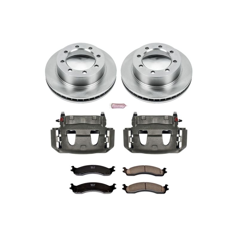 Power Stop KCOE5089 95-97 fits Ford F-350 Front Autospecialty Kit w/Cals
