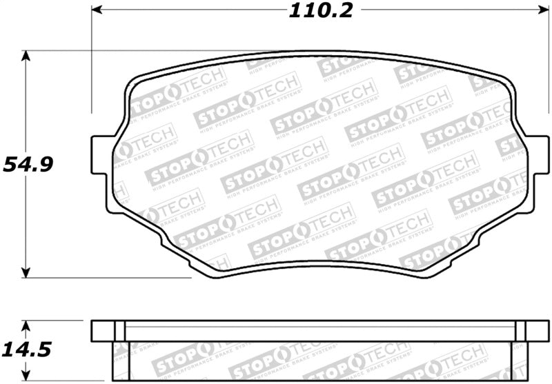 Stoptech 308.068 Street Brake Pads