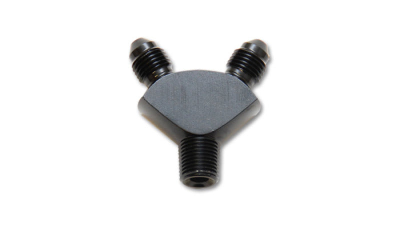 Vibrant 10818 -3AN x -3AN x 1/8in NPT Y-Adapter Fitting - Aluminum