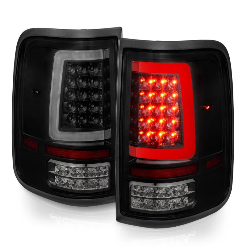 ANZO 311343 2006 fits Ford 04-20 F-150 LED Tail Lights w/ Light Bar Black Housing Smoke Lens