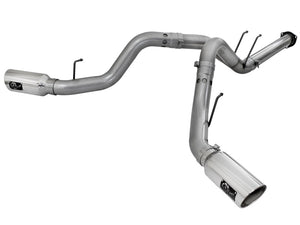 AFE 49-43065-P BORE HD 4in 409-SS DPF-Back Exhaust w/Polished Tip 11-14 fits Fo