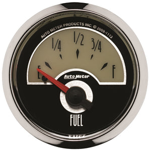 AutoMeter 1113 AutoMeter Gauge Fuel Level 2-1/16in. 0 Ohm(e) to 90 Ohm(f) Elec Cruiser