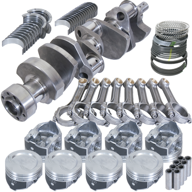 Eagle 13554L030 fits Chevy LT1350 1Pc 3.750in Crank 5.700in I-Beam Rods -18cc 4.030in Pistons Rotating Assembly