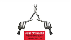 CORSA Performance 14341BLK Corsa 2015-2017 fits Ford Mustang GT Convertible 5.0L V8 Black Sport Cat-Back Dual Rear Exit
