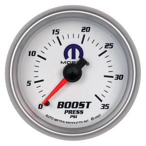 AutoMeter 880025 Autometer fits Mopar 2-1/16in Mechanical 0-35PSI Boost Gauge