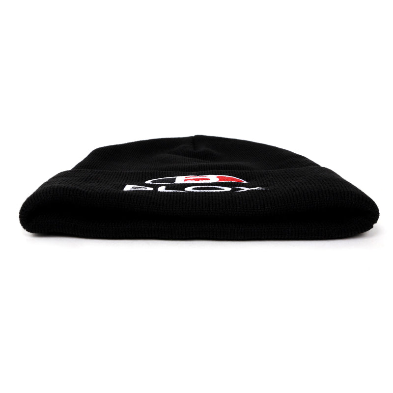 BLOX Racing BXAP-00126 Classic Beanie - Black w/ Stacked Logo